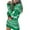 Green, variant on Women'sChristmas Print Sweater Dress - Warm Festive Winter Casual Wear