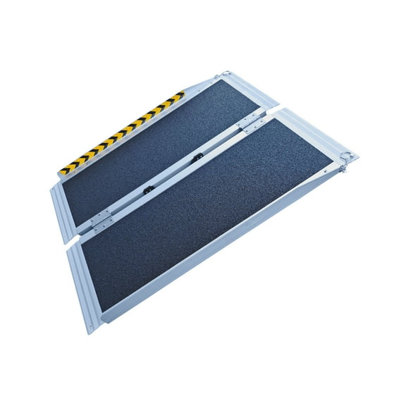 Motoproducts 3FT Center-Fold Portable Wheelchair Ramp-Grit Tape Surface Up To 6-inch Rise