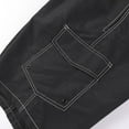 thumbnail image 6 of Denim Shorts for Men High Waisted Elastic High Waist Pant Pull On Stretch Joggers Pants Dressy Causal Sweatpants Bussiness Going Out Trouser Office Work Shorts with Pockets, 6 of 6