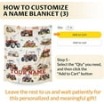 thumbnail image 6 of Yibo Tractor Blanket Flannel Soft and Comfortable Anti-static Bed Sofa Blanket, 6 of 7