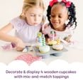 thumbnail image 5 of Melissa & Doug Bake and Decorate Wooden Cupcake Play Food Set - FSC Certified, 5 of 11
