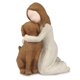 thumbnail image 1 of Figuras y estatuas con la frase "Amo a mi perro", regalos de recuerdo de amistad con ángeles de perro, figuras esculpidas y pintadas a mano para amantes de los perros en color marrón, 1 of 3