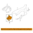 thumbnail image 3 of For 09 10 11 RX-8 RX8 Front Splash Shield Inner Fender Liner Panel Driver Side, 3 of 5