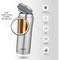 thumbnail image 3 of Milton Optima Double Walled Vacuum Insualted Food Flask, Soup Flask, Food Container, 420 ml | 14 oz | Hot and Cold for Long Hours, 18/8 Stainless Steel, Rust and Leak-Proof, BPA-Free | Silver, 3 of 8