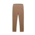 thumbnail image 3 of Juslio Girls Leggings Solid Casual Wide Waist Tight Bottom Yoga Khaki, 3 of 8