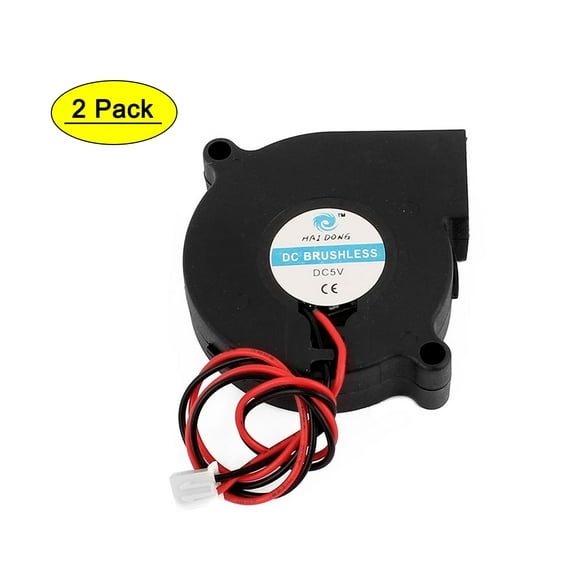 50 x 50 x 15mm 2pole DC 5V Brushless Cooling Fan 2Pcs for PC Case Computer CPU