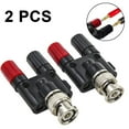 thumbnail image 1 of Conector BNC macho a conector banana hembra doble, poste de unión, conector divisor coaxial, adaptador BNC tipo banana, paquete de 2, 1 of 8