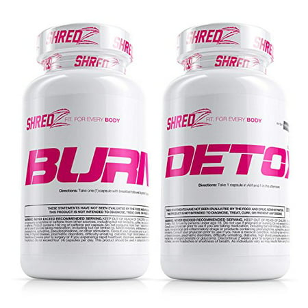 SHREDZ Sexy & Lean Supplement Stack for Women, Lose Weight, Burn Fat, Build Lean Muscle, Best Ingredients (30 Day (Best Supplement Stack Ever)