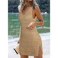thumbnail image 5 of Womens Swimwear Cover Ups 2024 Summer Crochet Hollow Out Knit Bathing Suit Beach Dresses, 5 of 7