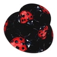 thumbnail image 3 of Naloa Beautiful Red Ladybug Reflective Double-Sided Bucket Hat, Sun Hat, Soft and Breathable for Gardening, Beaching, Camping, Hiking, Fishing, 3 of 9