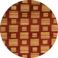 thumbnail image 1 of Ahgly Company Indoor Round Abstract Red Abstract Area Rugs, 8' Round, 1 of 6