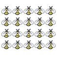 thumbnail image 1 of 20 Parches de Costura XCF con Forma de Abeja de Dibujos Animados, 1 of 2