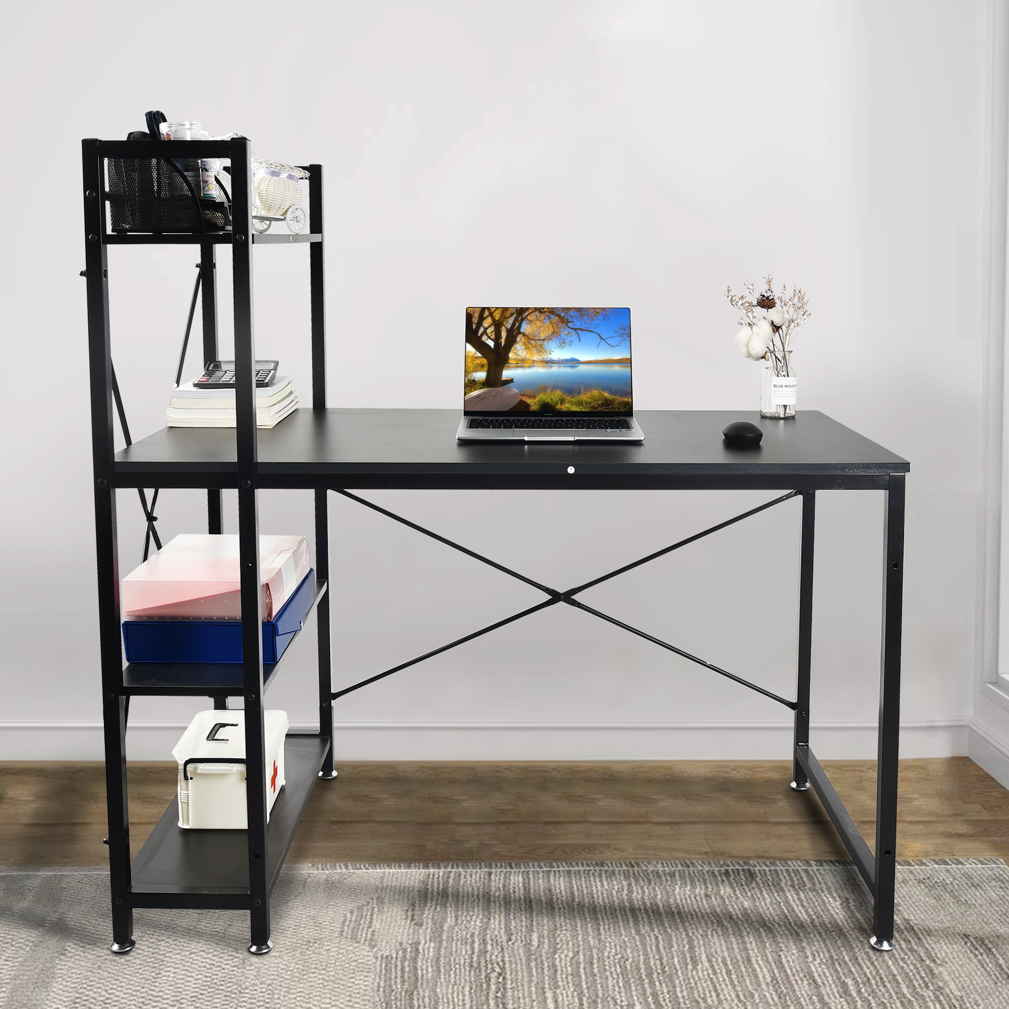Details about   Modern Computer Desk PC Home Office Study Workstation Writing Table Furniture US 