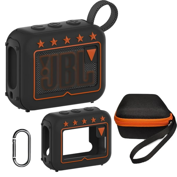 Accesory JCHPINE Funda de silicona y funda rígida de viaje para altavoz Bluetooth ultraportátil JBL Go 4
