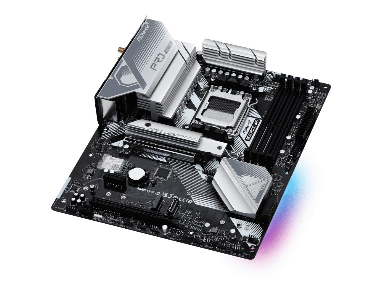ASRock B650 Pro RS WiFi AM5 AMD B650 SATA 6Gb/s ATX Motherboard