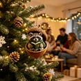 thumbnail image 2 of Handcrafted Resin Christmas Ornament, 3.15 Inch Acorn Shell Keepsake With Whimsical Animal, Hangs On Indoor Tree Branch Mantel Shelf And Window, Raccoon Reading Book, 2 of 7