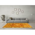 thumbnail image 3 of Ahgly Company Machine Washable Indoor Rectangle Abstract Yellow Modern Area Rugs, 7' x 9', 3 of 4