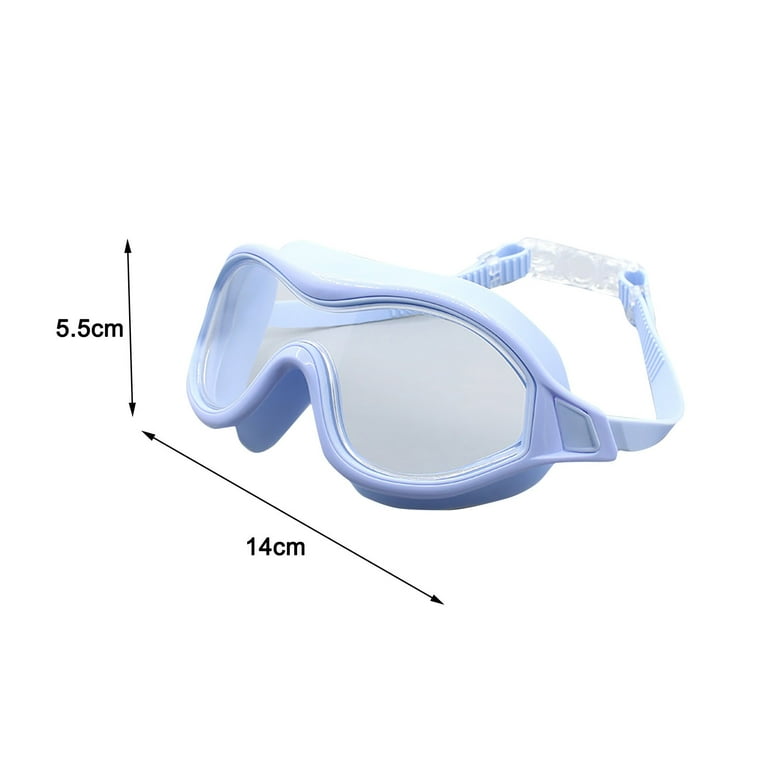 Umitay Adult Large Frame Silicone Swimming Goggles HD Transparent Anti-Fog  Waterproof Swimming Goggles