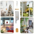 thumbnail image 3 of BSHAPPLUS® 25" Wind Chimes for Outside,Memorial Wind Chimes with 6 Silver Aluminum Tubes and S Hook,Clearance Wind Chimes for Home Garden Hanging Decor,Window Wind Bells, 3 of 11