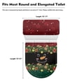thumbnail image 5 of HELLHERO Christmas Snowman Gingerbread Man Toilet Seat Set 17"x21" Stretch Easy to Install for Household, 5 of 5
