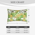 thumbnail image 6 of Naloa Gnome and Pineapple Pillowcase, Throw Pillowcase, Wrinkle-Free, Stain-Resistant with Hidden Zipper for Bedroom Sofa - 14"x20", 6 of 9