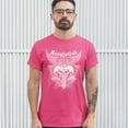 thumbnail image 3 of Tee Hunt Revolution Gothic Skulls T-shirt Angel Wings Skeleton Horror Men's Tee, Hot Pink, 5X-Large, 3 of 5