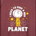 thumbnail image 3 of Peanuts - Another Planet - Women's Lightweight French Terry Long Sleeve Shirt, 3 of 6