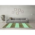 thumbnail image 3 of Ahgly Company Indoor Rectangle Abstract Light Blue Modern Area Rugs, 2' x 4', 3 of 4
