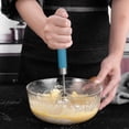 thumbnail image 4 of 1PC Fouet en Acier Inoxydable Pousser la Main Fouet Rotatif Batteur Mélangeur Semi-Automatique, 4 of 6