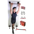 thumbnail image 3 of X Factor Gym de Porte Gym à Domicile Entraînement Complet du Corps Entier Système d'Exercice Total / Multi Gym Entrée Mise en Forme Entraînement de Force + Barre Droite, 2 Poignées Rembourrées, 2 Sangles de Cheville, DVD, Tableau d'Entraînement, 3 of 9