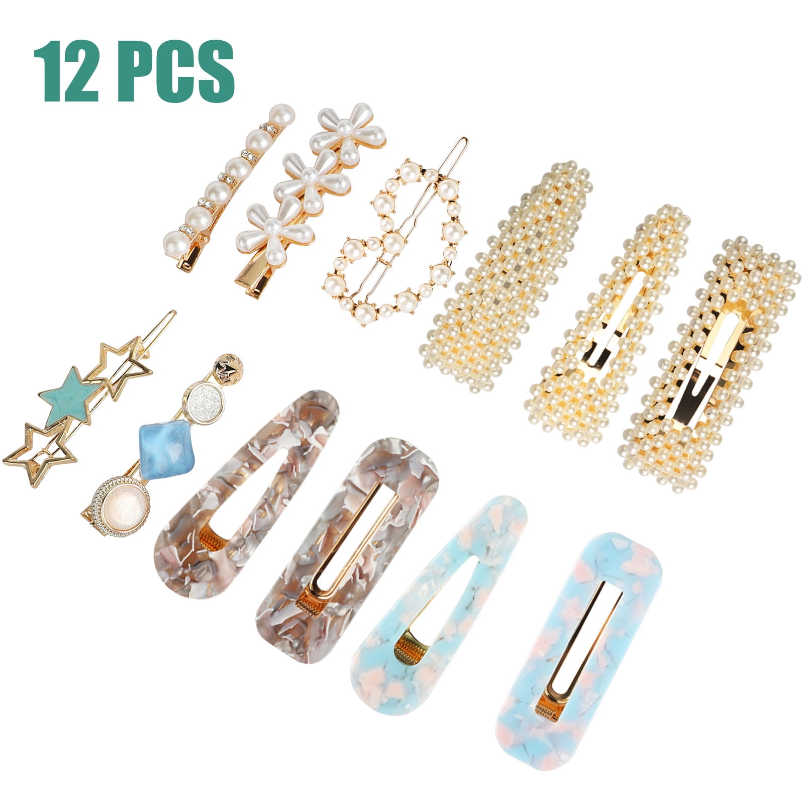 Fashion Pink Pearl Hair Clips Girl Rhinestone Hairpins Women Hairgrips Barrette Fashion Pink Pearl Hair Clips Girl Rhinestone Hairpins Women Hairgrips Barrette