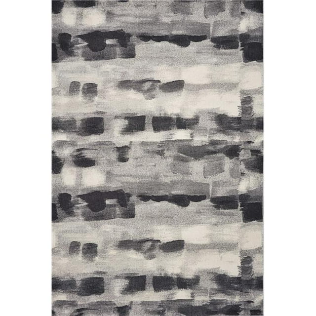 HomeRoots 349865 7 ft. 10 in. x 10 ft. 10 in. Polypropylene Grey Area Rug