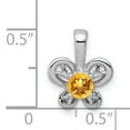 thumbnail image 2 of 925 Sterling Silver Citrine Necklace Charm Pendant Birthstone November, 2 of 6