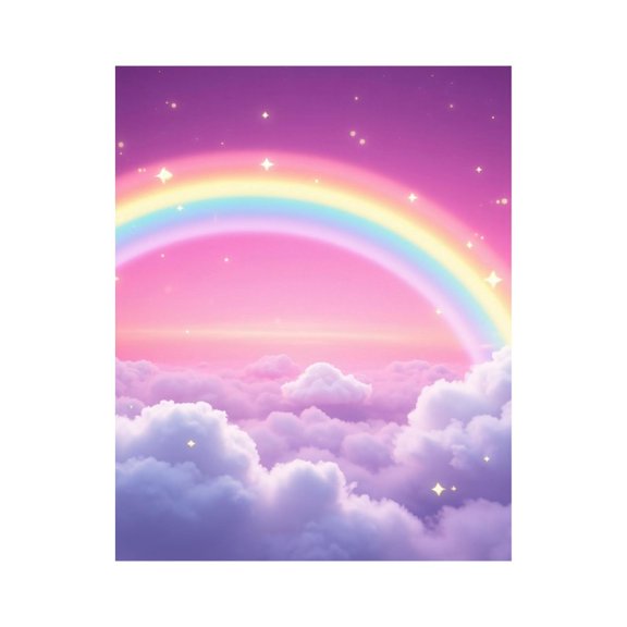 Paint by Numbers Kit for Adults, Pastel Sky Rainbow Clouds Fantasy Paint by Numbers, Easy Paint by Numbers Kit for Adults Beginner, DIY Adult Paint by Number Kits on Canvas, 12x16in Home Decor