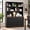 Black, variant on 72'' Tall Bookshelf with Power Outlet, 2 Drawer File Cabinet for A4