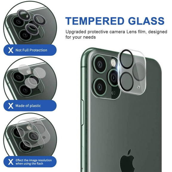 Xpm Screen Protector for Apple iPhone 14 Pro Max (6.7") Camera Lens Protector Tempered Glass Rear Back Camera Protective Lens Shield, Case Friendly Cover - Clear