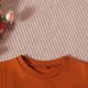 thumbnail image 5 of Conjuntos de blusas y camisas de cuello redondo y manga larga para niño y niña, otoño e invierno, Acción de Gracias, sudadera con capucha de manga larga bordada y pantalón largo, conjunto de dos pieza, 5 of 8