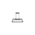 thumbnail image 3 of Modern 4-Light Black Pendant Light - Resolute Design for Dining Room & Living Room, 3 of 4