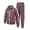 Chestnut Brown, variant on Arshiner Boy's Active Tracksuits Sets Full Zip Sports Jogging Suits Athletic Running 2 Piece Sweatsuits
