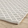 thumbnail image 5 of Trellis Blue Handwoven Indoor/Outdoor Rug, 4' x 6', 5 of 6