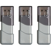 PNY 32GB Turbo Attaché 3 USB 3.0 Flash Drive 3-Pack