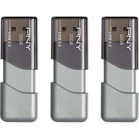 UPC: 0751492639444 | PNY 32GB Turbo Attaché 3 USB 3.0 Flash Drive 3-Pack