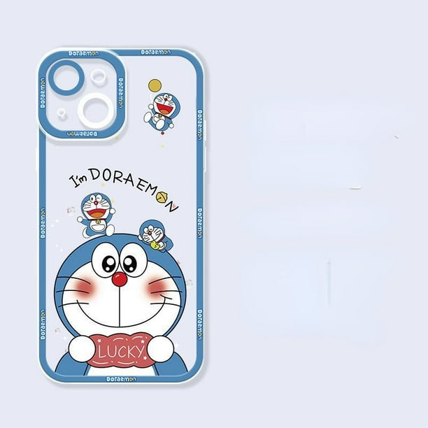 Doraemon Funda De Teléfono De TPU Suave Para iPhone 14 12 11 Pro Max 13 13Pro 14Plus Lente De Cámara Flexible Cubierta Completa Transparente