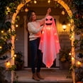 thumbnail image 4 of ShengapQ Glowing Ghost Hanging Ghost Lamp Pendant, Outdoor Halloween Decoration, Spooky Atmosphere, Weather Resistant, Perfect for Yard Decor, Scary Halloween Prop, 4 of 9