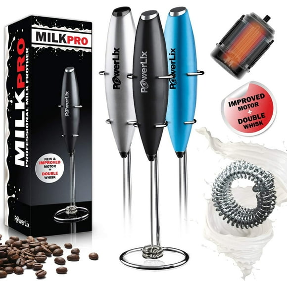 Nuevo batidor doble + motor mejorado - PowerLix Milk Frother POWERLIX POWERLIX