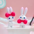 thumbnail image 5 of HYmarket Kawaii Rabbit Statue - Resin, Adorable Bunny with Bow on Head, Rabbit Sculpture Ornament, Office Supply, 5 of 8