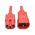 thumbnail image 2 of Tripp Lite 3ft Heavy-Duty Computer Power Cord (IEC-320-C14 to IEC-320-C15), Red, 2 of 5