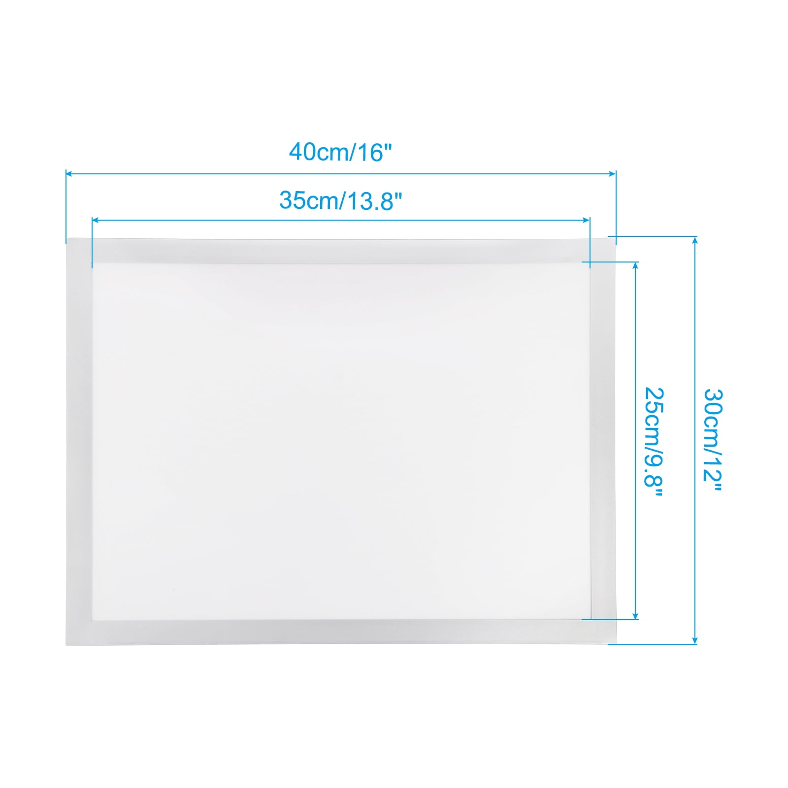 Uxcell 11.81" x 15.75" Diamond Paintings Frames, 2Pcs Diamond Art Frames Magnetic Picture Frame Self Adhesive for Refrigerator, Silvery