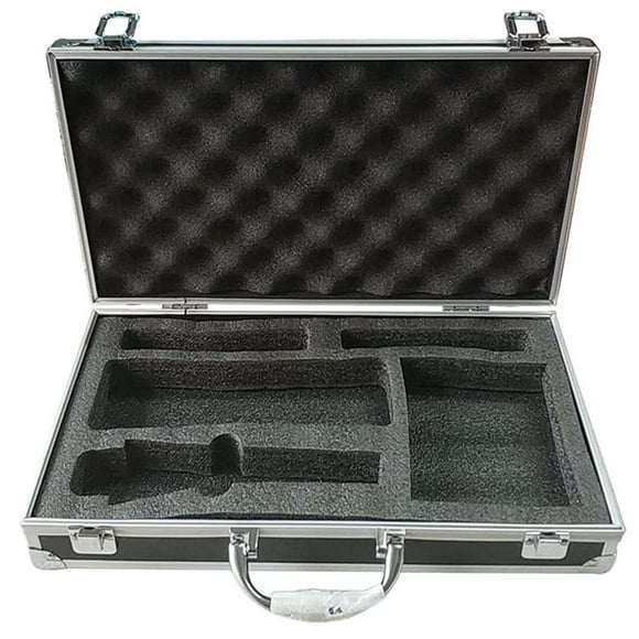 Caja de almacenamiento para equipo de micrófono, Bolsa para micrófono, Interior de EVA, Carcasa rígida, Múltiples compartimentos, Estuche para micrófo