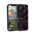thumbnail image 1 of Compatible with iPhone 12 Phone Case, Gold-Floral-Dark-Grunge-Academia-aesthetic-2 Case Silicone Protective for Teen Girl Boy Case for iPhone 12, 1 of 1